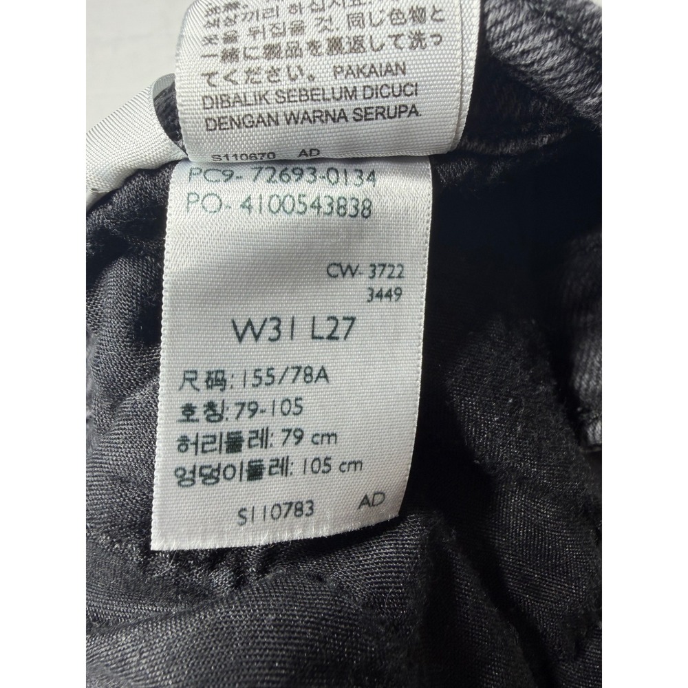 Levis Ribcage Straight Ankle Jeans Womens 31 Washed Black High Rise 72693-0134 - Picture 8 of 11